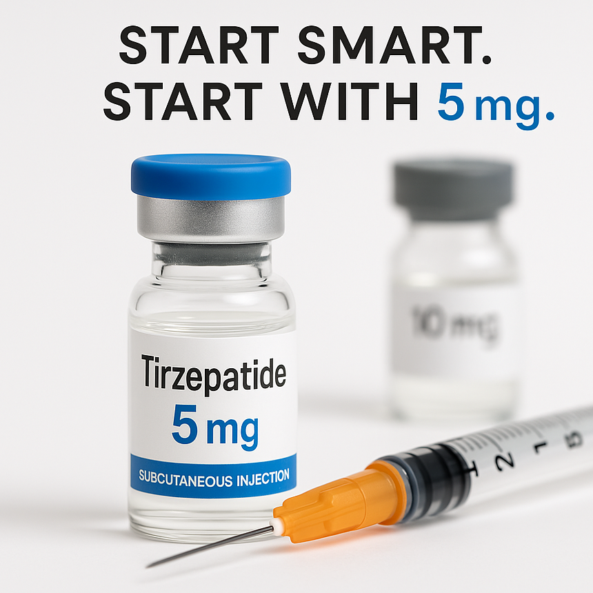Tirzepatide 5mg vs. 10mg Vials: Why 5mg is the Smart Starting Point